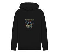 Foreigner Rock Band Jukebox Graphic Black Hoodie | Size: Medium Foreigner Black M