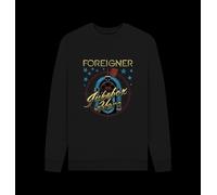 Foreigner Rock Band Jukebox Graphic Black Sweatshirt Colour: Black, Size: L Foreigner Black L