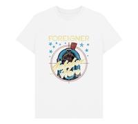 Foreigner Rock Band Jukebox Graphic White T-Shirt | Size: 2XL Foreigner White 2XL