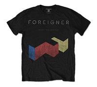 Foreigner T Shirt Vintage Agent Provocateur Band Logo Official Mens New Black