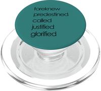 Foreknew Predestined Called Justified Glorified Romans 8 PopSockets PopGrip for MagSafe