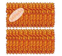 Forellfit Leis for Luau Party, 36Counts Hawaiian Necklaces for Tropical Bulk Flower Single Color Lei Set, Birthday Beach Party Orange Purple Pink White Accessories for Women Men (36Pieces-Orange)