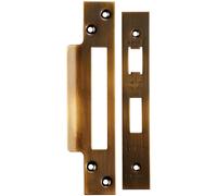 Forend Strike and Fixing Pack Suitable for Sashlocks Antique Brass