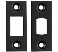 Forend Strike & Fixing Pack Suitable for Tubular Deadbolt Matt Black