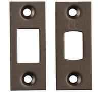 Forend Strike & Fixing Pack Suitable for Tubular Deadbolt Matt Bronze