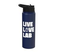 Forensic Analyst in Live Love Lab Crime Lab Stainless Steel Insulated Water Bottle