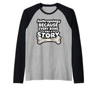 Forensic Anthropologists Human Remains Analysis Crime Scene Raglan Baseball Tee