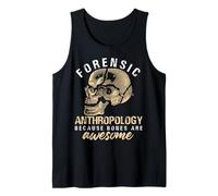 Forensic Anthropology Skull Design Tank Top