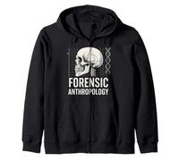 Forensic Anthropology Skull DNA Skeleton Science Zip Hoodie
