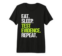 Forensic Chemist Eat Sleep Routine Premium T-Shirt
