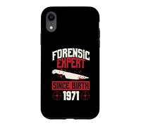 Forensic Expert Since Birth 1971 True Crime Themed Birthday Case for iPhone XR
