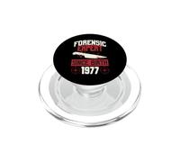 Forensic Expert Since Birth 1977 True Crime Themed Birthday PopSockets PopGrip for MagSafe