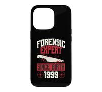 Forensic Expert Since Birth 1999 True Crime Themed Birthday Case for iPhone 13 Pro