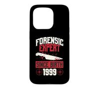 Forensic Expert Since Birth 1999 True Crime Themed Birthday Case for iPhone 15 Pro