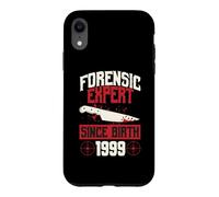 Forensic Expert Since Birth 1999 True Crime Themed Birthday Case for iPhone XR