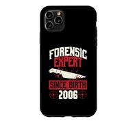 Forensic Expert Since Birth 2006 True Crime Themed Birthday Case for iPhone 11 Pro Max