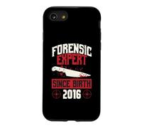 Forensic Expert Since Birth 2016 True Crime Themed Birthday Case for iPhone SE (2020) / 7/8