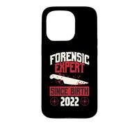 Forensic Expert Since Birth 2022 True Crime Themed Birthday Case for iPhone 15 Pro