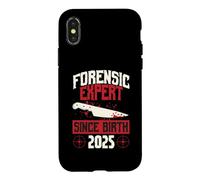 Forensic Expert Since Birth 2025 True Crime Themed Birthday Case for iPhone X/XS