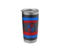 Forensic Expert Solves Puzzles at The Crime Scene, Investigator Stainless Steel Insulated Tumbler