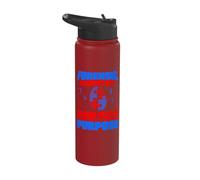 Forensic Expert Solves Puzzles at The Crime Scene, Investigator Stainless Steel Insulated Water Bottle
