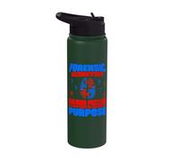 Forensic Expert Solves Puzzles at The Crime Scene, Investigator Stainless Steel Insulated Water Bottle