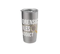 Forensic Files Addict Forensic Scientist Apparel Stainless Steel Insulated Tumbler
