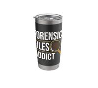 Forensic Files Addict Forensic Scientist Apparel Stainless Steel Insulated Tumbler