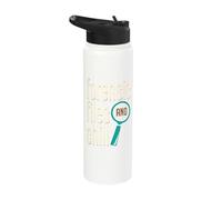 Forensic Files and Chill Forensic Scientist Apparel Stainless Steel Insulated Water Bottle