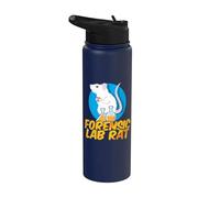 Forensic Lab Rat - Chemistry Mouse Lab Rat Stainless Steel Insulated Water Bottle