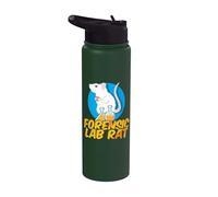Forensic Lab Rat - Chemistry Mouse Lab Rat Stainless Steel Insulated Water Bottle