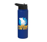 Forensic Lab Rat - Chemistry Mouse Lab Rat Stainless Steel Insulated Water Bottle