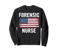 Forensic Nurse American Flag Nurse Nursing Sweatshirt