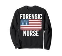 Forensic Nurse American Flag Nurse Nursing Sweatshirt
