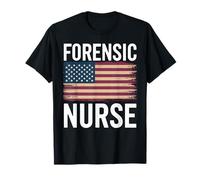 Forensic Nurse American Flag Nurse Nursing T-Shirt