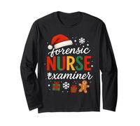 Forensic Nurse Examiner Christmas Medical Nursing Medicine Long Sleeve T-Shirt