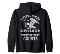 Forensic Nurse Practitioner Every Patient Counts Coroner Zip Hoodie