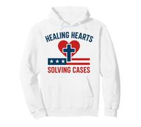 Forensic Nurse Practitioner Healing Hearts Coroner Nursing Pullover Hoodie