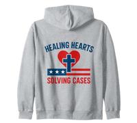 Forensic Nurse Practitioner Healing Hearts Coroner Nursing Zip Hoodie