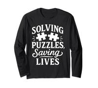 Forensic Nurse Practitioner Puzzles Saving Lives Coroner Long Sleeve T-Shirt