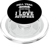 Forensic Pathologist I love Autopsy Tech Funny Pathology PopSockets PopGrip for MagSafe