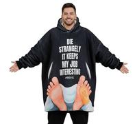 Forensic Science Gifts, Forensics Wearable Flannel Blanket Hoodie, Oversized Flannel Hooded Blanket Sweatshirt, One Size