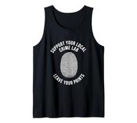 Forensic Science Investigator Fingerprint Tank Top