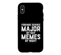 Forensic Science Major Day Memes Night Criminalistic Student Case for iPhone X/XS