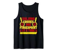 Forensic Science Solving Crimes One Fingerprint Forensics Tank Top
