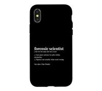 Forensic Scientist Funny Dict Crime Scene Analyst Case for iPhone X/XS