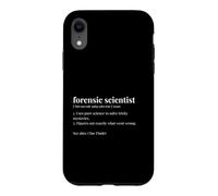 Forensic Scientist Funny Dict Crime Scene Analyst Case for iPhone XR