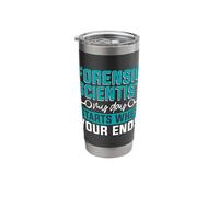 Forensic Scientist My Day Starts Crime Lab Forensic Science Stainless Steel Insulated Tumbler