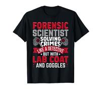 Forensic Scientist Solving Crimes Lab Coat Goggles Funny T-Shirt