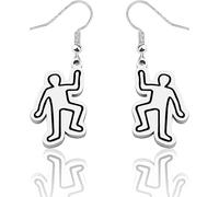 Forensics Earring Crime Scene Csi Gift Forensic Science Jewelry Last Responder Crime Scene Murder Mystery Earrings (Forensics Earring 1uk)